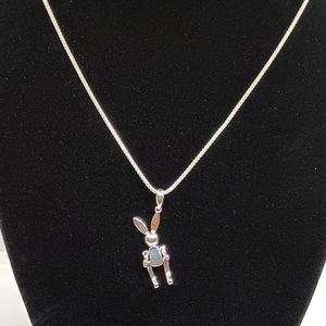 Rabbit Necklace .925 silver